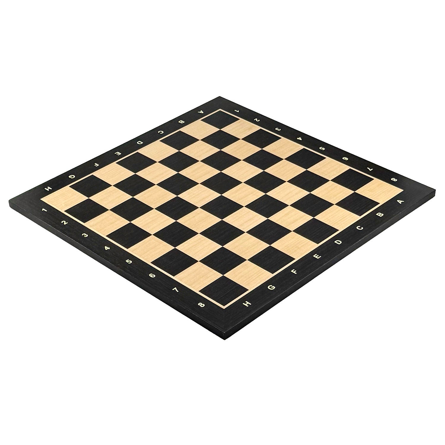 Szachownica Drewniana Heban/Klon Notacja Alfanumeryczna Italfama 48x48cm