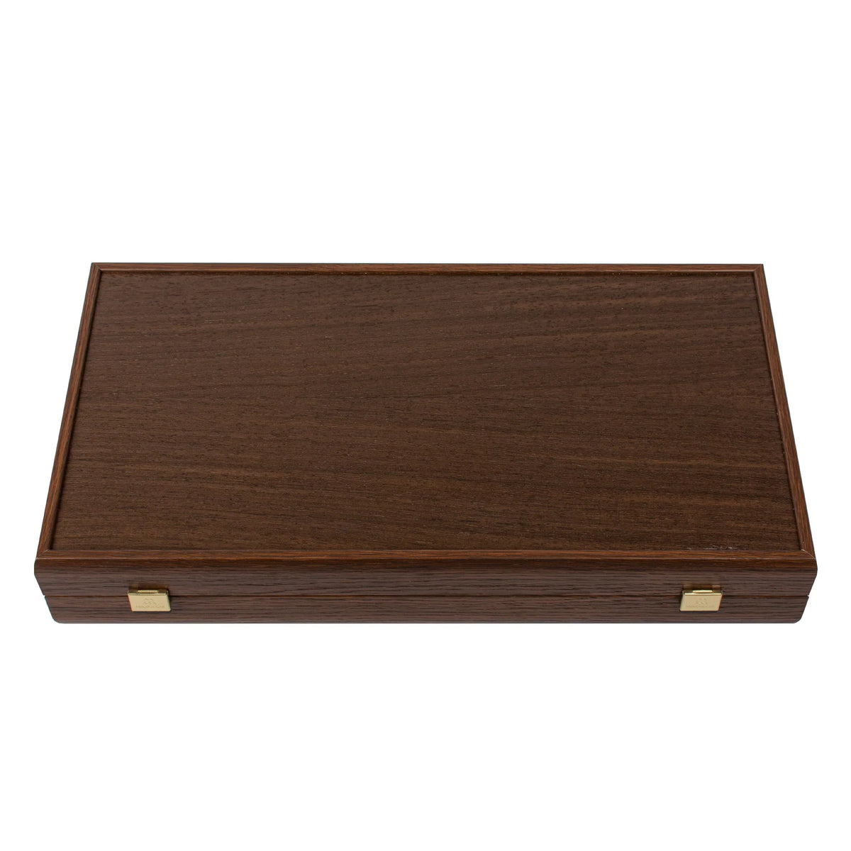 Compact Manopoulos Backgammon Set Wenge Walnut Burl Oak 30x17