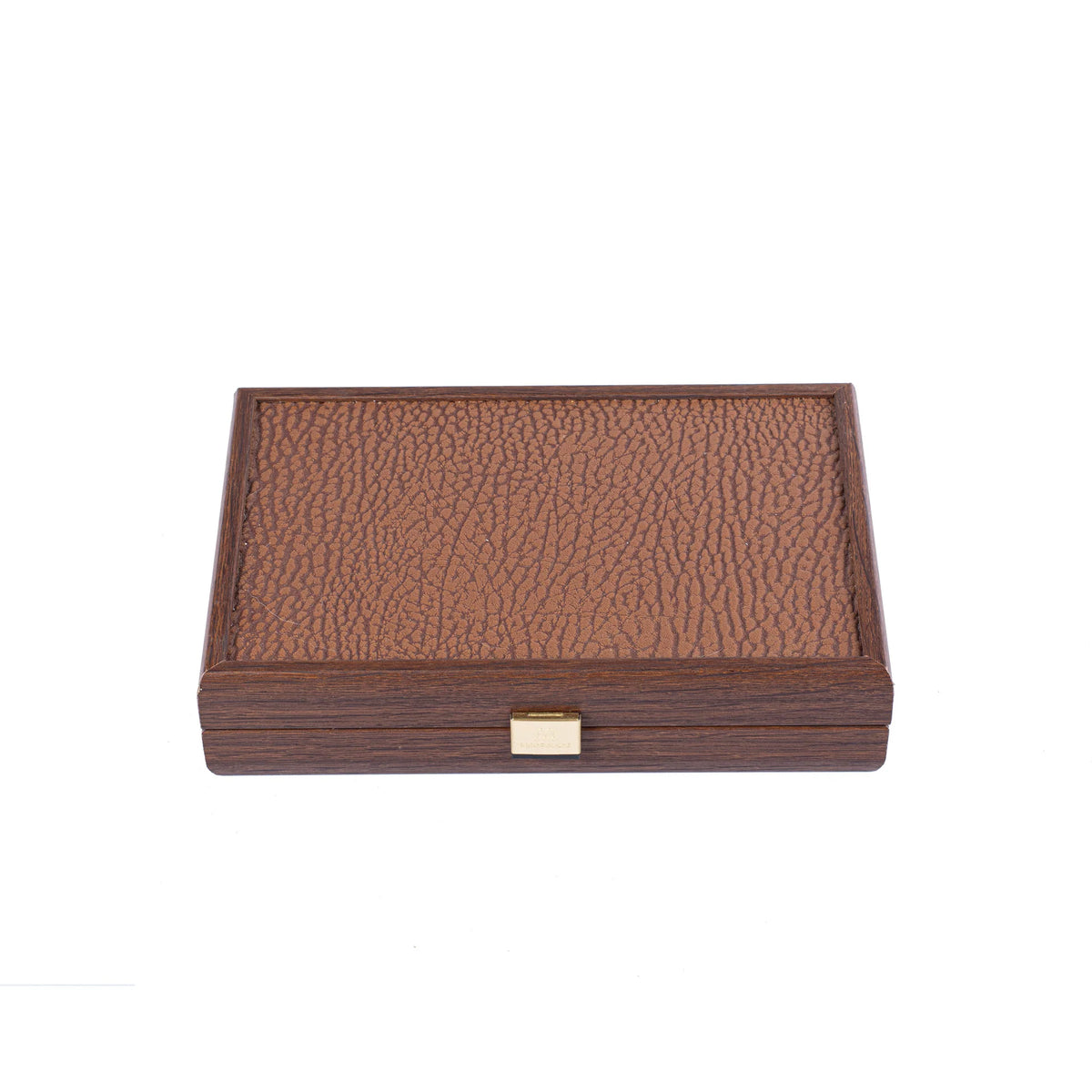 Luxury Manopoulos Playing Card Set Caramel Leatherette Case 24x17